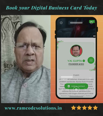 NFC Visiting Card with Digital Catalogue