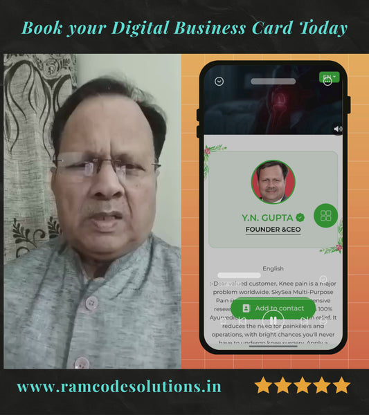 NFC Visiting Card with Digital Catalogue